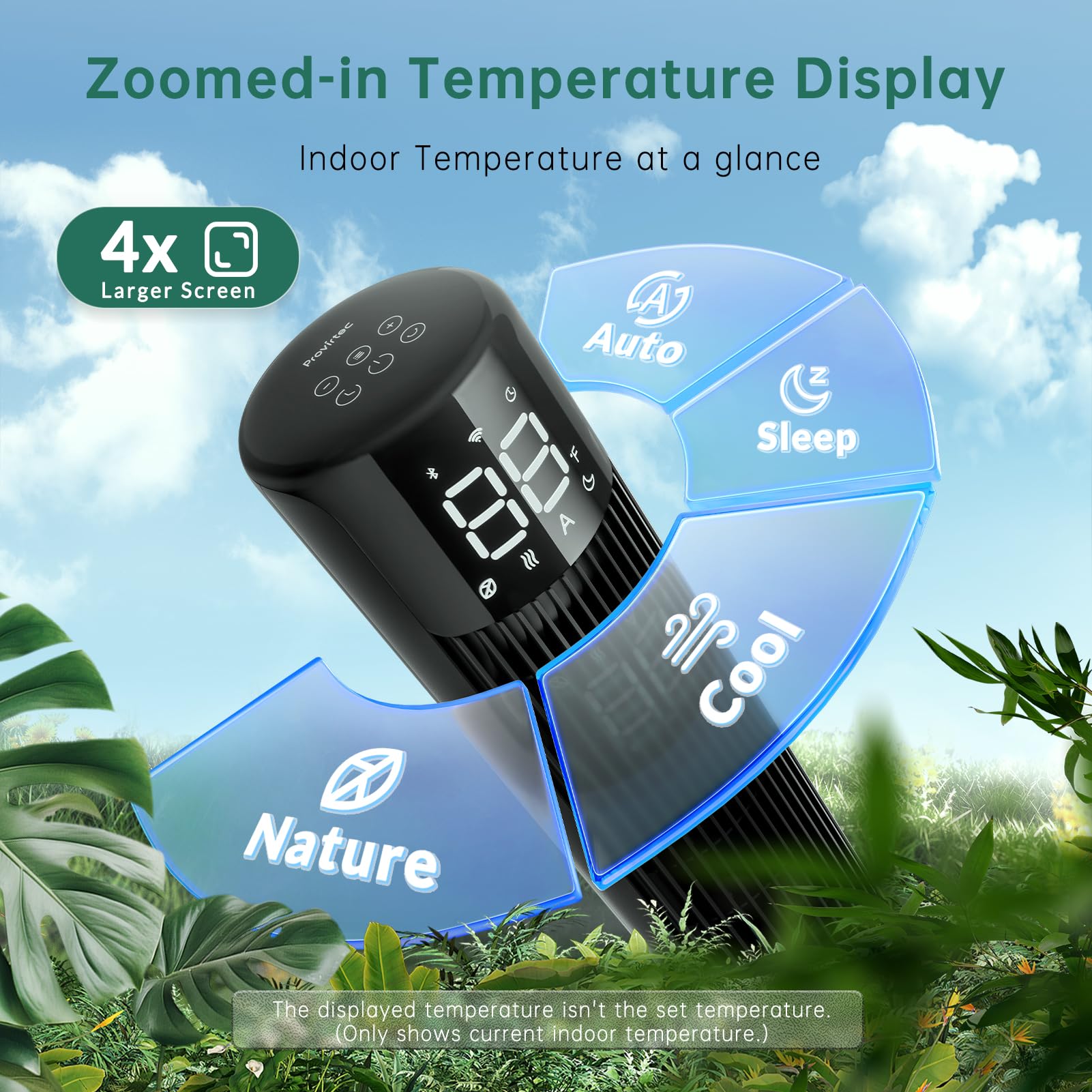 WindMaster Smart Tower Fan for Bedroom, 90° Oscillating Floor Fan Cold, Quiet Tower Fans for Home Bedroom, 36 inch Tall Standing Tower Fans 4 Modes 6 Speeds, 24H Timer Works with APP & Remote