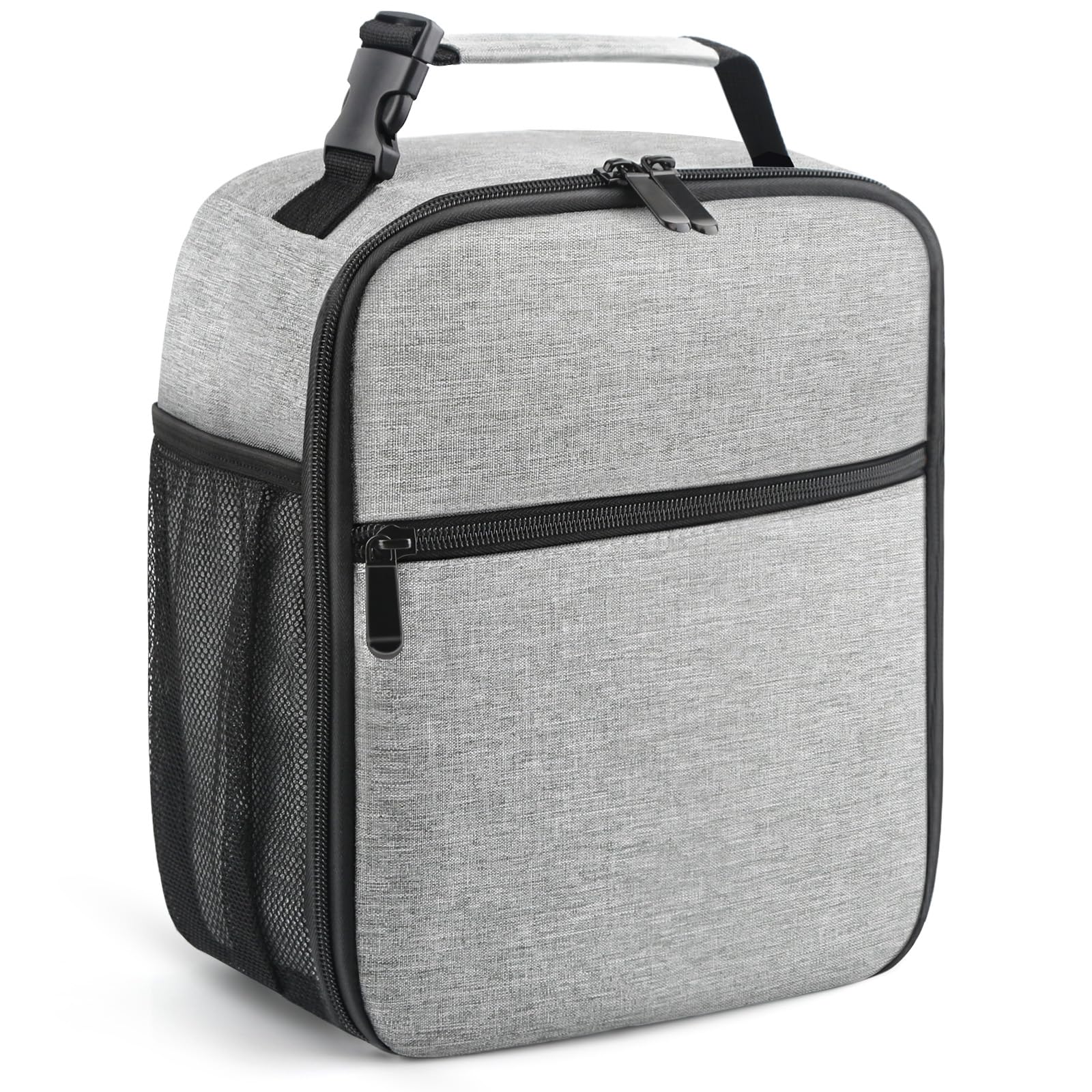 Photo 1 of Lunch Bag for Men/Women, Reusable Lunchbox for Adult, Small Insulated Lunch box, Lunch Tote Bag for Office, Work, Picnic - Grey