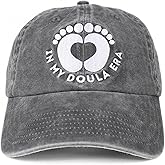 InnoBeta Doula Gifts, Thank You Gifts for Doula Embroidered Cap, Adjustable Hat Gifts Accessory for Birthday & Christmas Grey