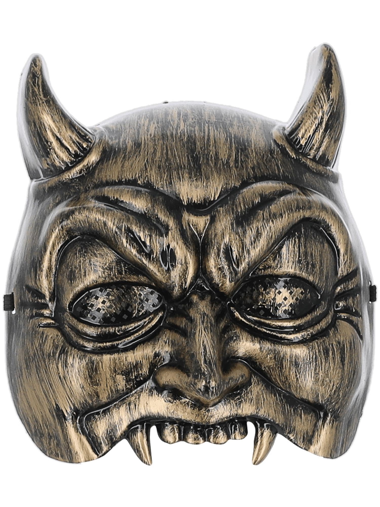 Smiffys Venetian Devil Masquerade Mask on Elastic, Eyemasks Fancy Dress, Devil Dress Up Masks Halloween