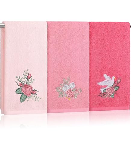 thumbnail image 2 of Gold & Pink Butterfly Kitchen Towels - 16x24 Inch Preppy Girly Dish Towels 2 of 13