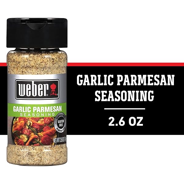 WEBER GARLIC PARMESAN SEASONING, 2.6 OZ