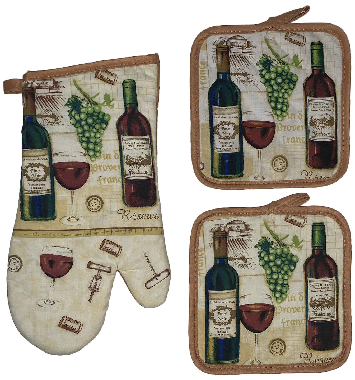 The 10 Best Wine Color Oven Mitts