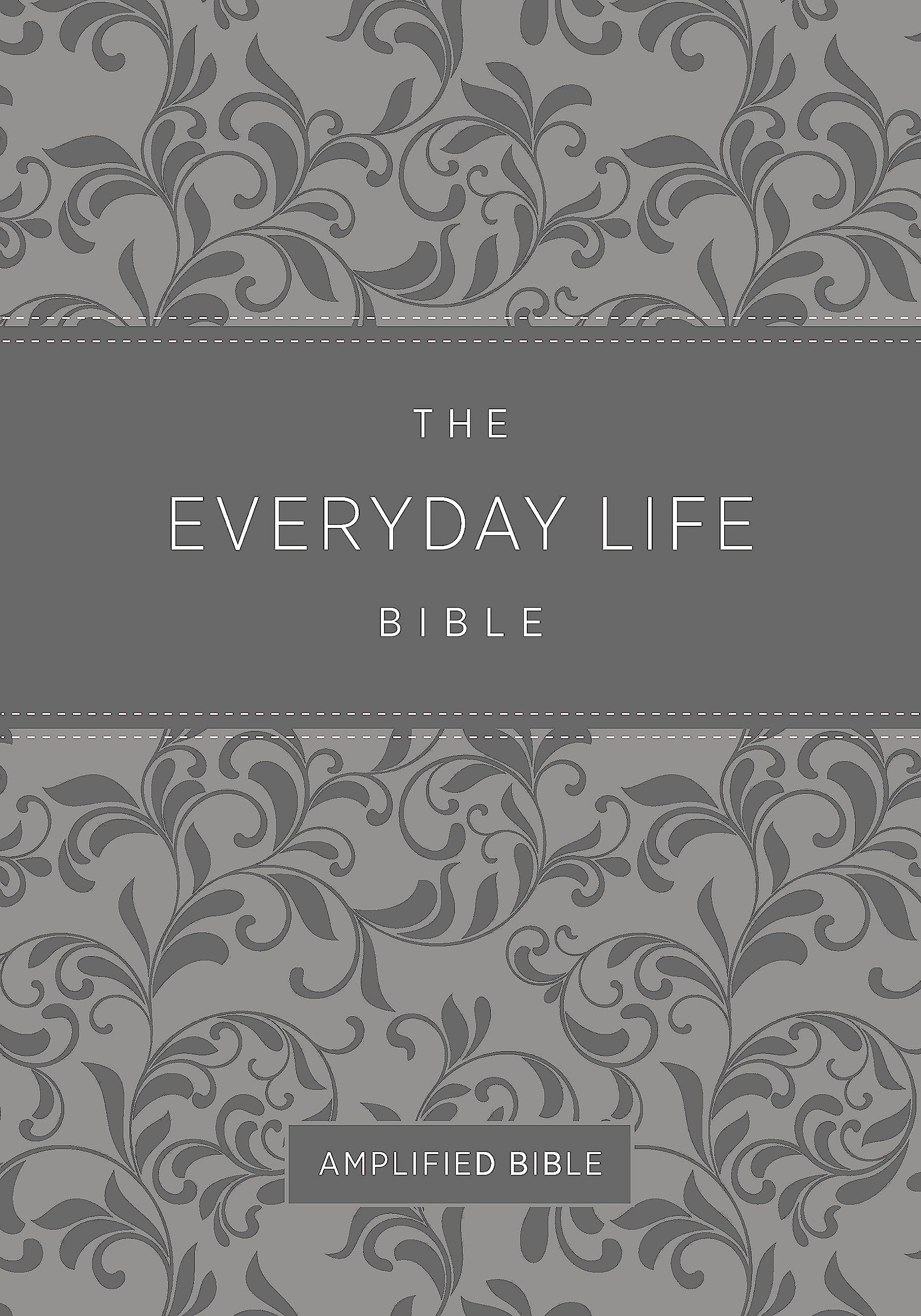 The Everyday Life Bible: Gray LeatherLuxe®: The Power of God's Word for Everyday Living Image