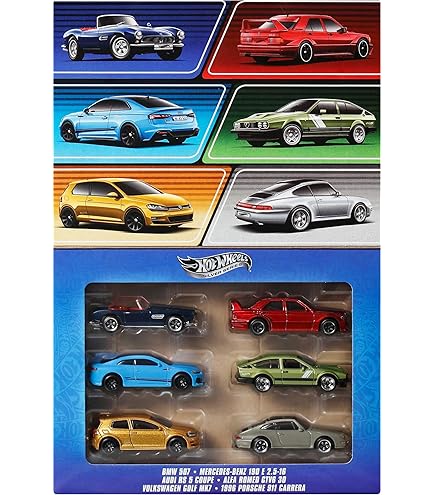 Amazon.com: Hot Wheels Car Culture Premium Toy Car 6-Pack, Set of