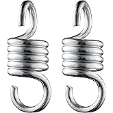 Heavy Duty 1100LBS Capacity 4INCH Spring Hammock Chair - Porch Swing Suspension Hanger for Hammock, Boxing Bag, Hanging Chair, Gym, Patio - 2 Pieces