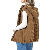 PRETTYGARDEN Women's 2026 Fall Spring Vest Casual Sleeveless Hooded Zip Up Jacket Trendy Winter Coat Outerwear