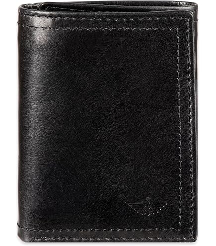 Amazon.com: Marshal Lambskin Leather Men's Trifold Outside ID