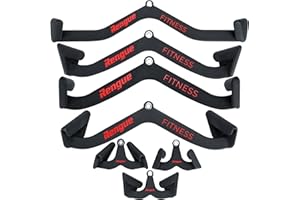 Rengue LAT Pull Down Bar T-Bar V-Bar Pulley Cable Machine LAT Pulldown Attachments Back Tricep Pull Down Attachment Strength Training Handle Grips LAT Pulldown Bar Press Down Exercises for Home Gym