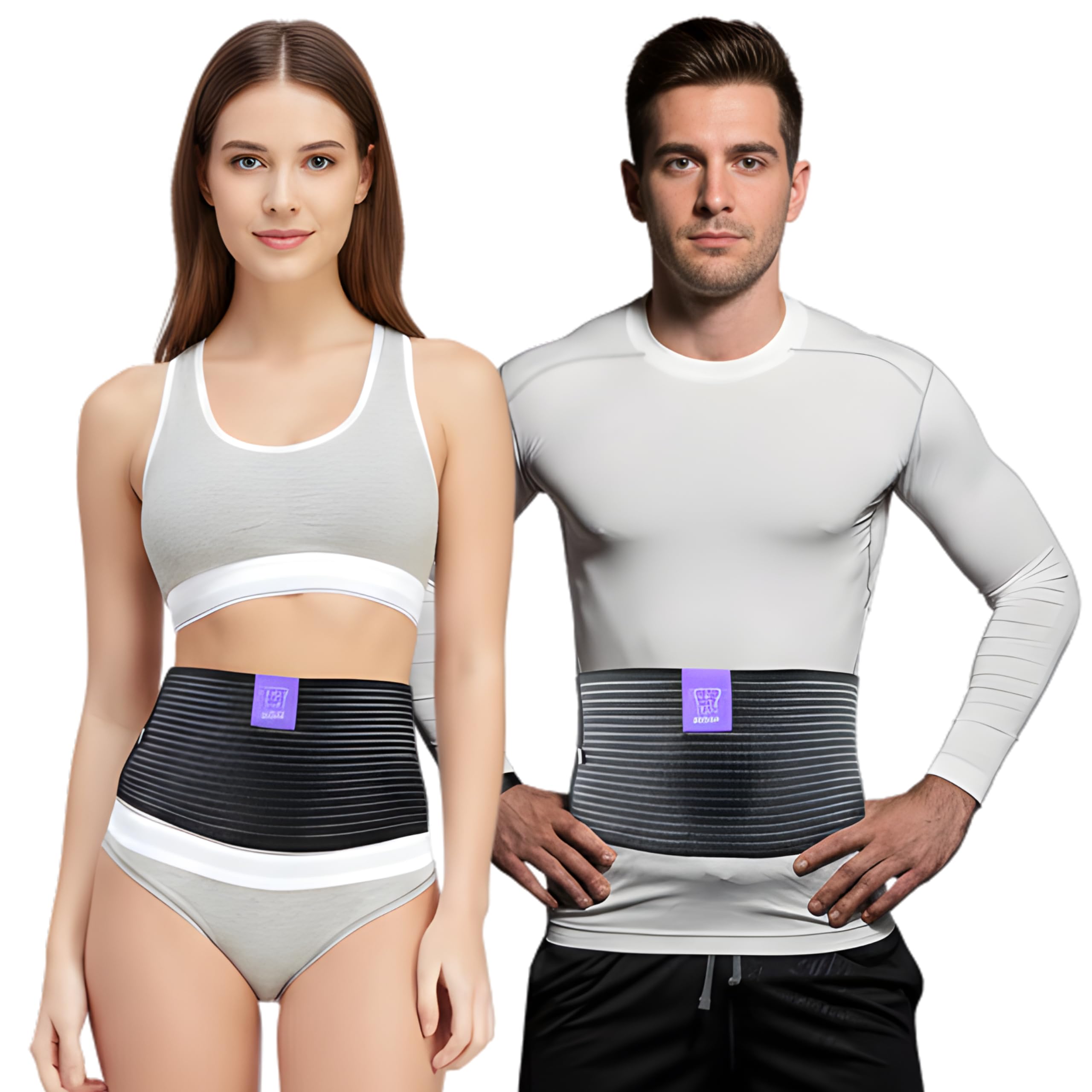EVERYDAY MEDICAL Umbilical Hernia Belt I Breathable Fabric Abdominal Binder for Hernia Support I Fast Relief for Epigastric, Navel and Ventral Hernias I Hernia Support Belt with Naval Pad - S/M