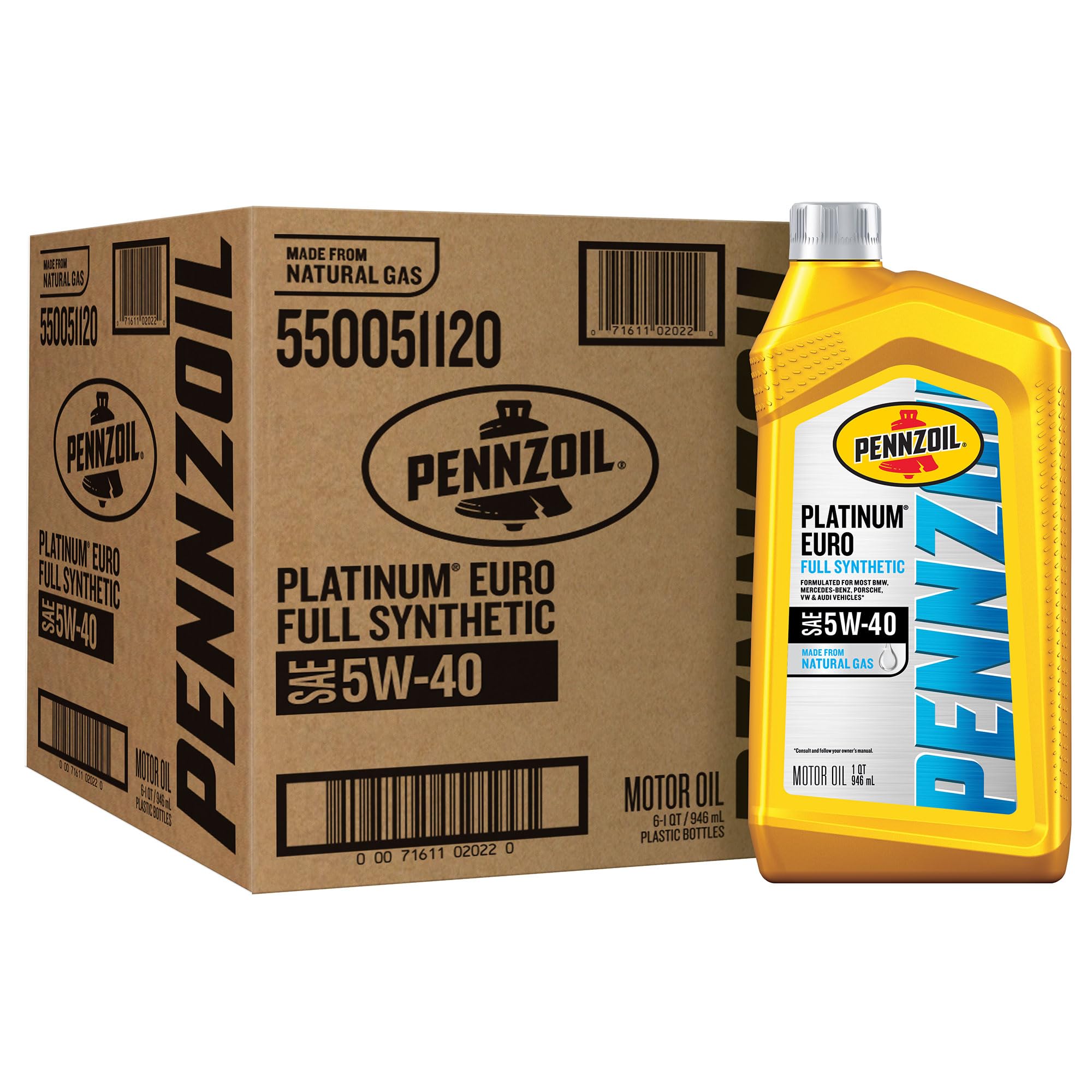 メンテナンス Pennzoil Platinum Euro 5W-40 20L Pennzoil Platinum Euro Full Synthetic 5W-40 Motor Oil 1-Quart Case