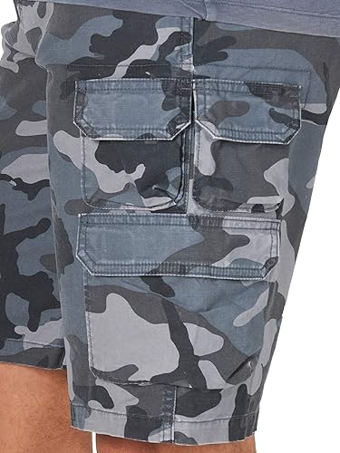 Wrangler Authentics Men's Stretch Twill Cargo Shorts, Turbulence
