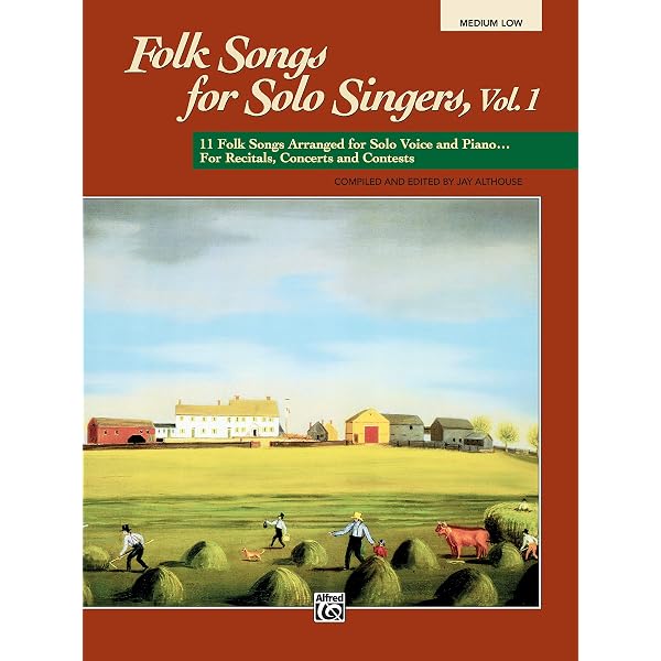 American Folk Songs for Solo Singers: Medium High Voice (Book & CD
