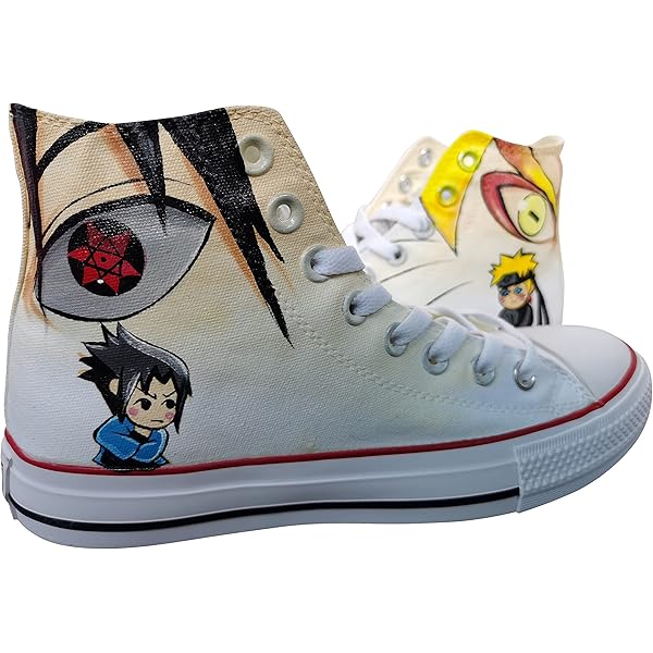 Hand painted anime shoes Clearance