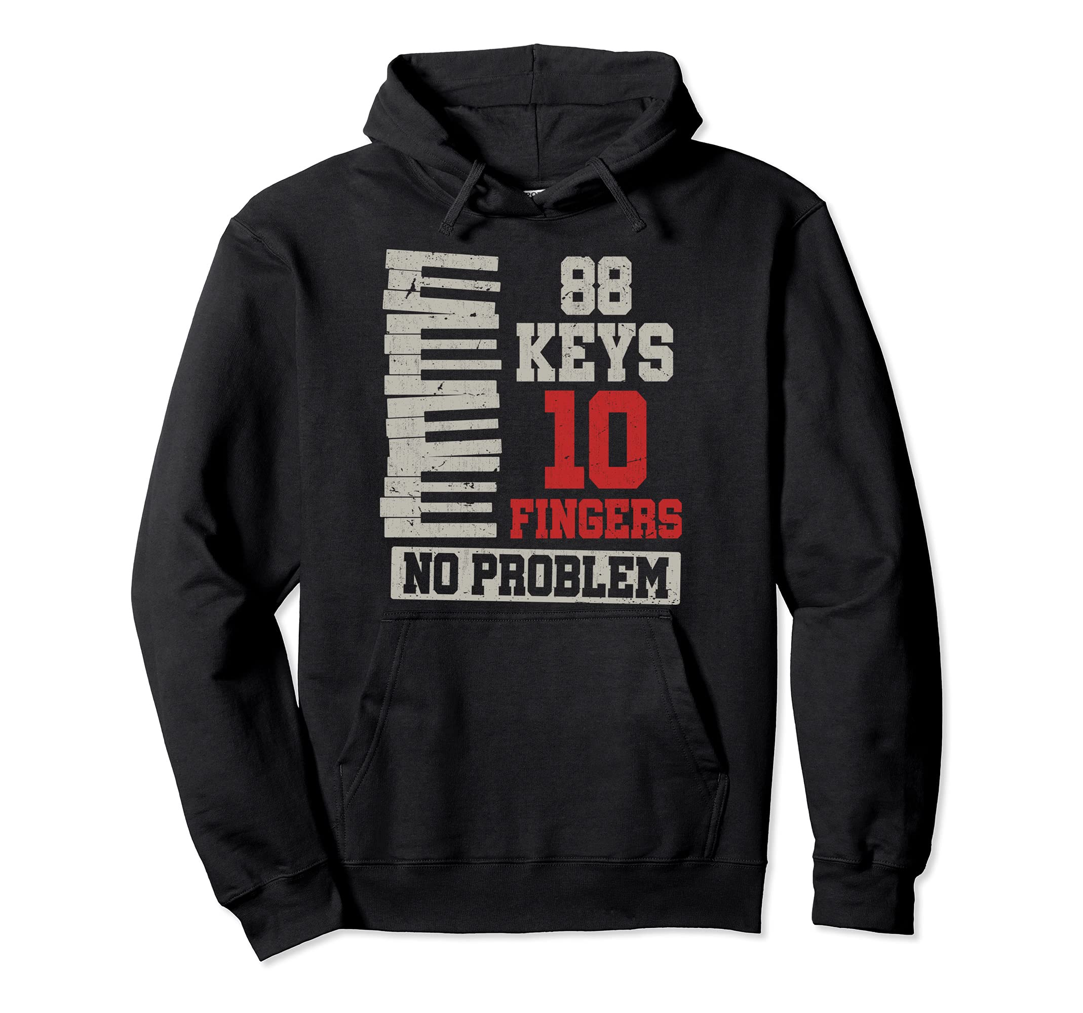 Piano Keyboard Pianist Musical Instrument Funny Piano Pullover Hoodie