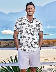 COOFANDY Mens Resort Shirts for Men Short Sleeve