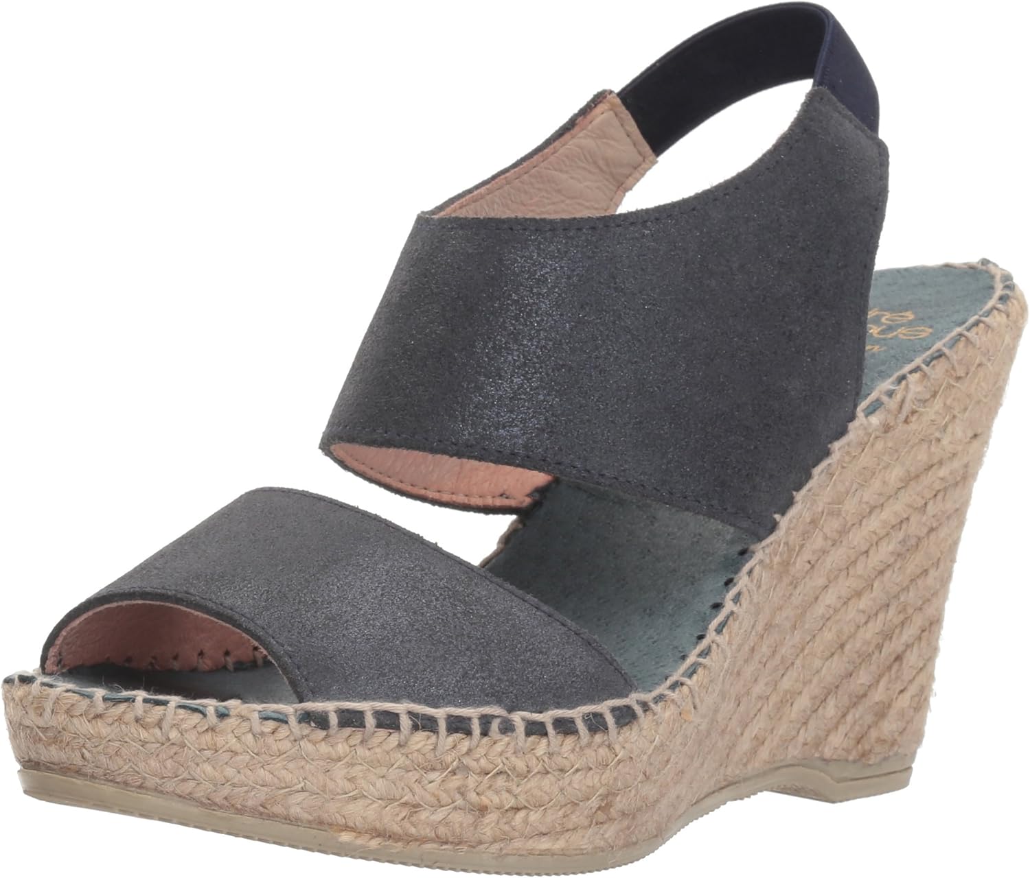 navy espadrille wedge