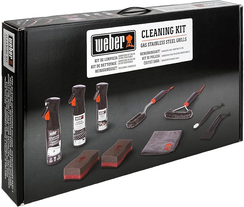 Weber Cleaning Kit for Stainless Steel Gas Barbecues 300ml Grate Cleaner
