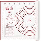 Silicone Baking Mat for Baking, 16" x 24" Pastry Mat for Rolling Dough Non Slip Extra Large, Fondant Mat with Measurement, Ki
