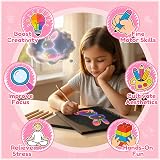 Winstico Scratch Art Paper Set 2 Books 5 Styluses 4 Templates Art Kit for Kids view 5