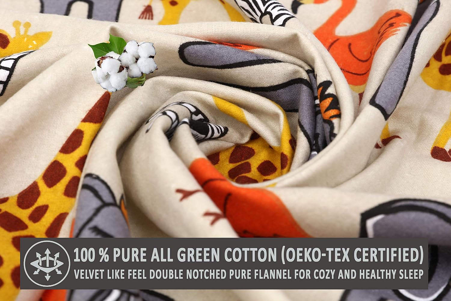 Ruvanti 6 Pack Baby Receiving Blanket. Jungle Safari 100% Cotton Flannel. Extra Large (30 X 30 Inch) Baby Blanket for Boy/Girl. Soft, Warm and Cozy Toddler Blanket for Infants, Babies and Kids.: Home & Kitchen