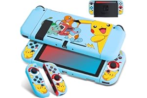 Xcitifun Protective Case Designed for Nintendo Switch Soft TPU Cases for Girls Boys Kids Cartoon Cute Kawaii Character Switch Shell Compatible with Nintendo Switch Controller Cover - Blue Play Game