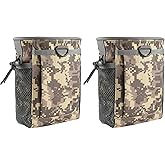 FRTKK Tactical Molle Drawstring Magazine Dump Pouch Outdoor Ammo Pouch, Adjustable Military Utility Belt Fanny Hip Holster Bag