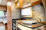 Yipscazo 12"x12" Peel Stick Stone Metal Tile Backsplash Beige Gold Kitchen Bath view 3
