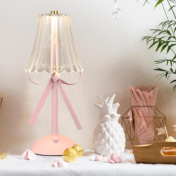 CHUNFUL BOW LAMP PLUGGED IN FOR WOMEN ROOM...