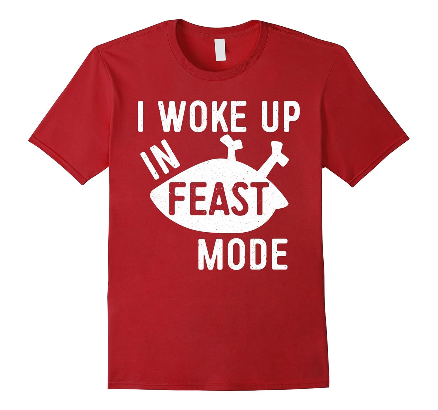 I Woke Up In Feast Mode T-Shirt Turkey Day Gift Shirt-Rose