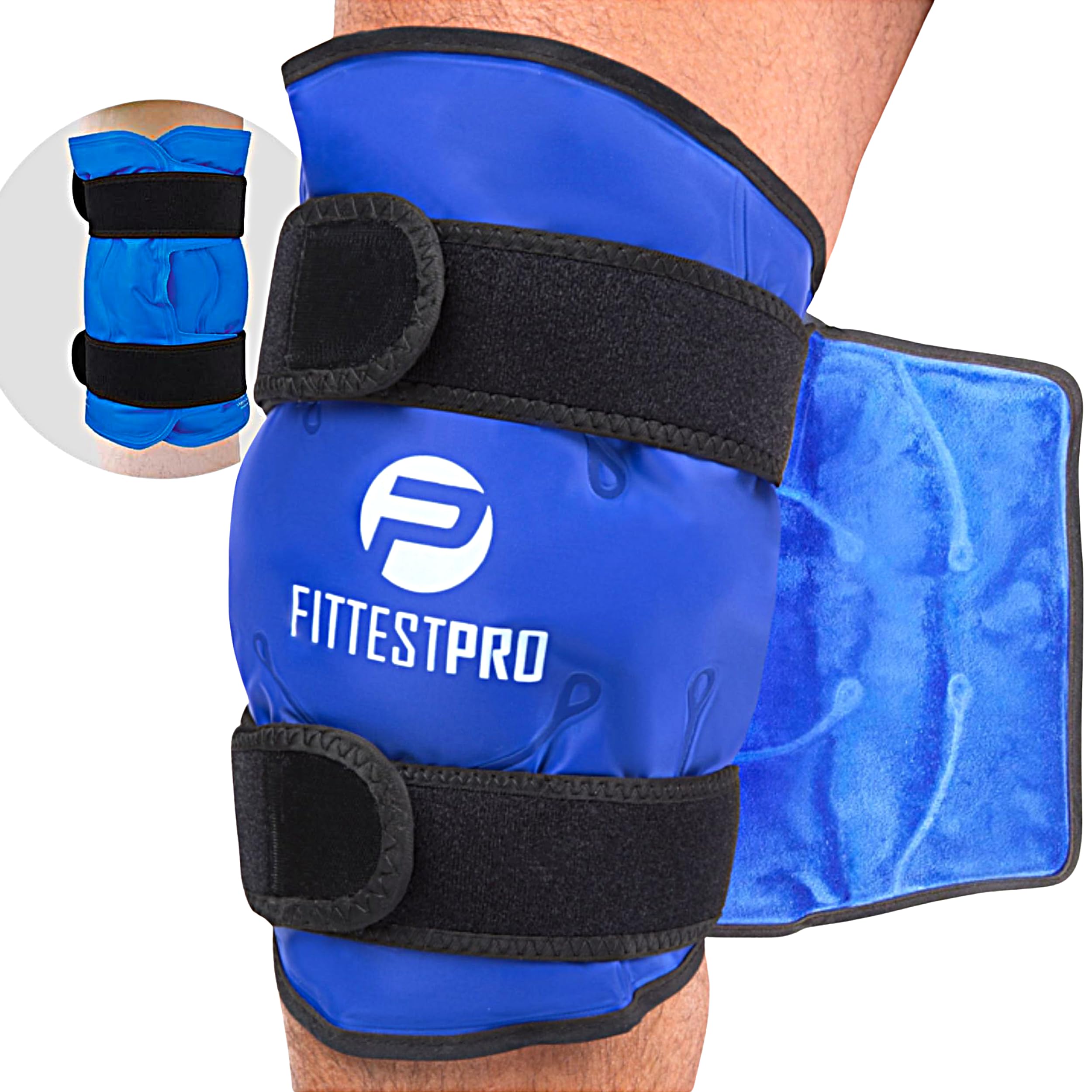 Photo 1 of Knee Ice Pack Wrap (XL) for Pain Relief, Reusable Hot and Cold Therapy Wrap for Swelling, Recovery, and Therapy for Arthritis, Meniscus Tear and ACL