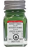 TestorsCorp. Enamel 1/4oz Flat Green TES1164TT Plastics Paint Enamels
