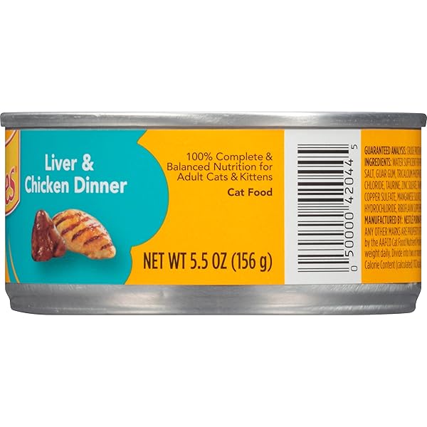 FRISKIES WET CAT FOOD PATE LIVER & CHICKEN DINNER CLASSIC PATE CAT FOOD 5.5 OZ