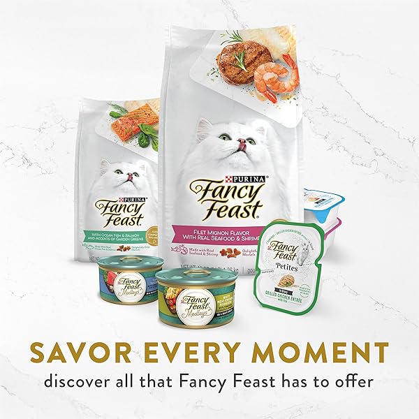 PURINA FANCY FEAST LIMITED INGREDIENT WET CAT FOOD COMPLEMENT, BROTHS WITH TUNA, SHRIMP & WHITEFISH – (PACK OF 16) 1.4 OZ. POUCHES