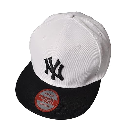 NY Yankees Black/White 2 Tone Snapback Adjustable Baseball Cap Amazon
