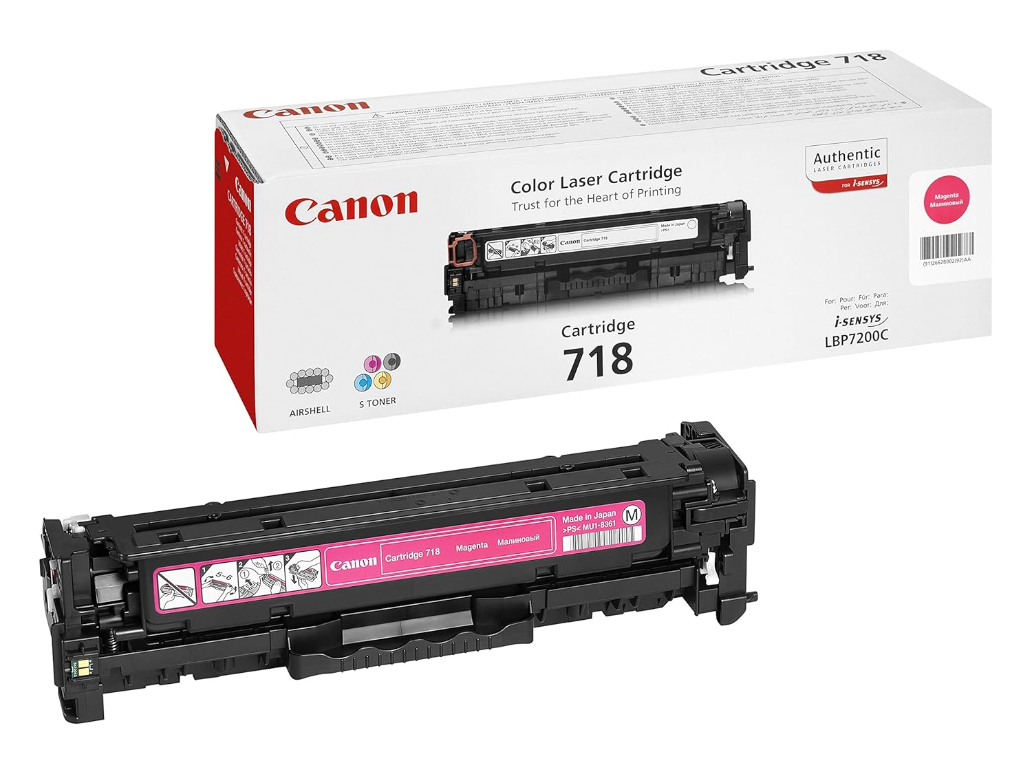 Canon 718M Cartouche toner pour Imprimante laser LBP7200Cdn Magenta