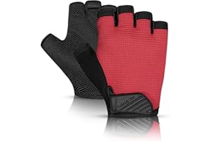 SAGA SPORTS Kids Cycling Gloves, Half Fingerless Anti-Slip Kids Bike Gloves for Boys & Girls