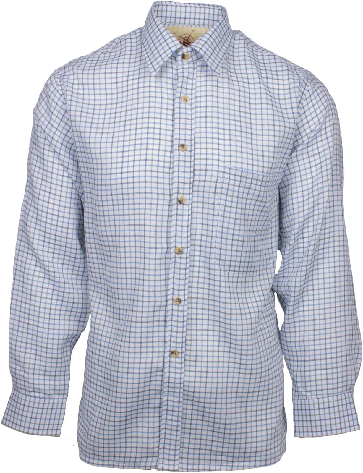 Tattersall Easy Care 65% Polyester 35% Cotton Check Country Shirt