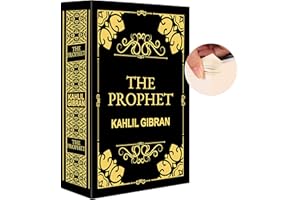 ULIXU The Prophet Diversion Book Safe with Real Pages,Hidden Safe Secret Storage,Small Safe with Key Lock,Lock Box for Cash Jewelry,Cash Box,Gun Safe