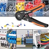 Preciva Ratcheting Crimp Tool Kit 0.08-10mm² Ferrule Pliers 14 Types view 7