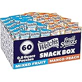 Welch's Fruit Snacks, Mixed Fruit &amp; Mango Peach, 0.8 oz, 60 Ct | Made with whole fruit, no artificial dyes, gluten free, 25% DV Vitamins A/C/E, great for kids and school lunches