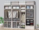 HOMIDEC 10-Tier Shoe Rack with Doors Narrow Dustproof Storage Cabinet view 7
