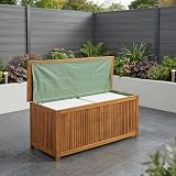 CASARIA Wooden Garden Storage Box with Lid 115cm Acacia Outdoor 205L view 3