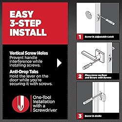 Kwikset Casey Entry Door Handle with Lock and