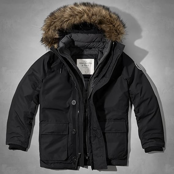 Amazon アバクロンビー フィッチ Abercrombie Fitch アバクロ アウター メンズ 黒 ブラックxxl 並行輸入品 コート ジャケット 通販