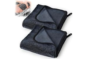 Bathroom Drying Cloth, Thicken Drying Towel Wonder Super Absorbent Cloth for Car Window Shower Bathroom Kitchen(40×40cm) (2)
