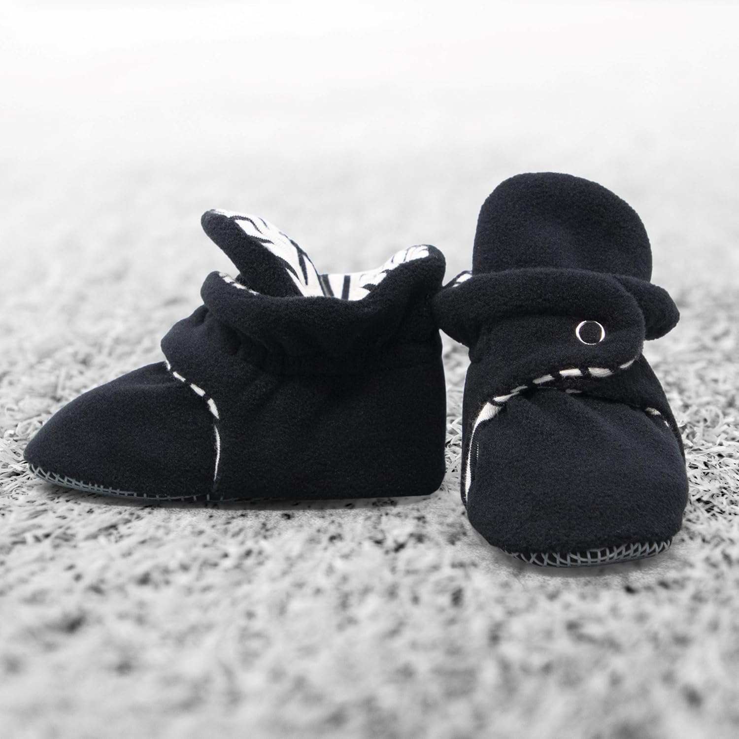  | Ella Bonna Mini Fleece Booties with Non Skid Bottom | Flexible | for Baby Boys Girls Toddlers | Boots