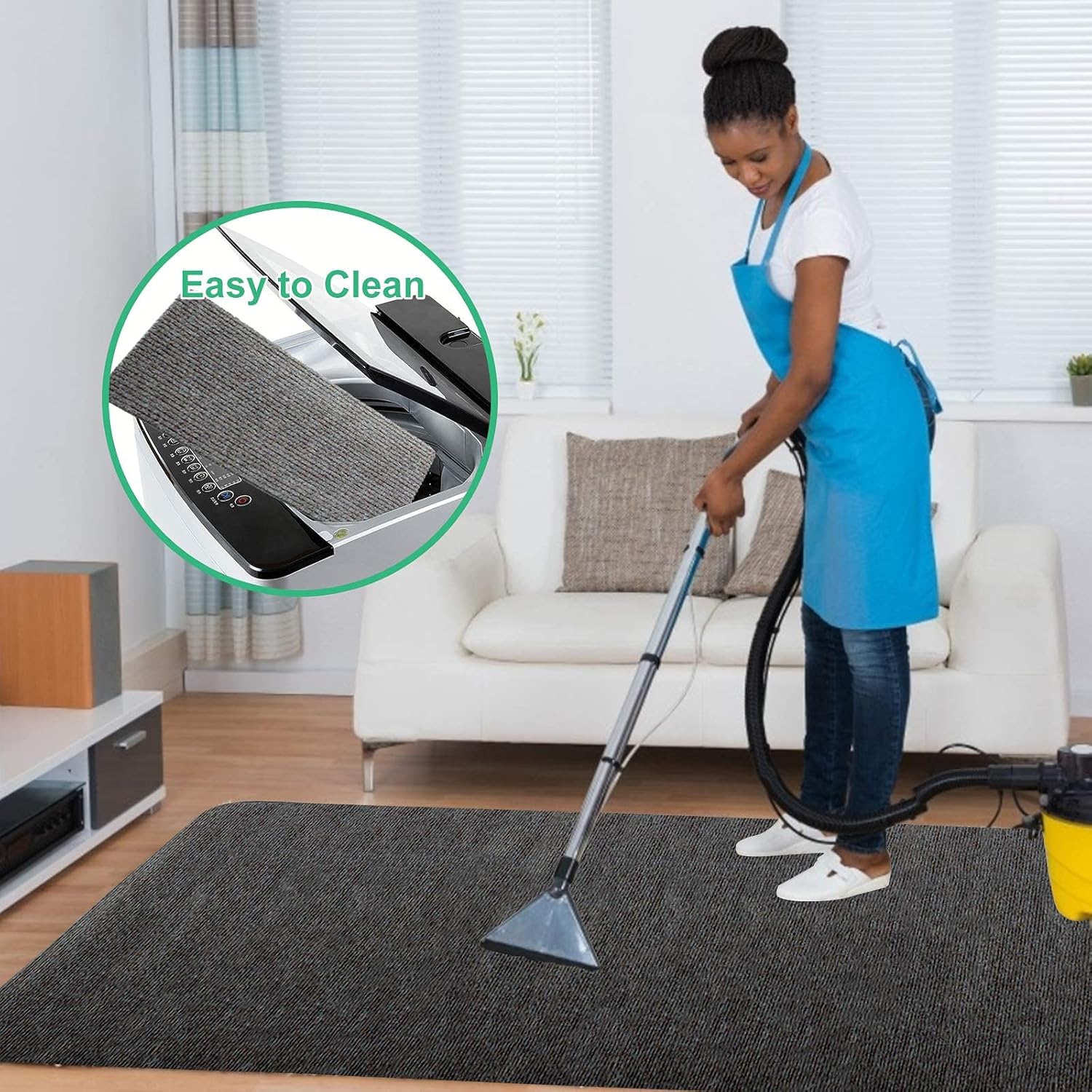 Office Chair Mat for Hardwood Floor, 55"x35"Chair Mat Protector Mat, 0.16" Thick Anti-Slip Computer Desk Mat for Home and Office Chair, Rolling Chair, Multi-Purpose Chair Carpet (Dark Gray): Kitchen & Dining
