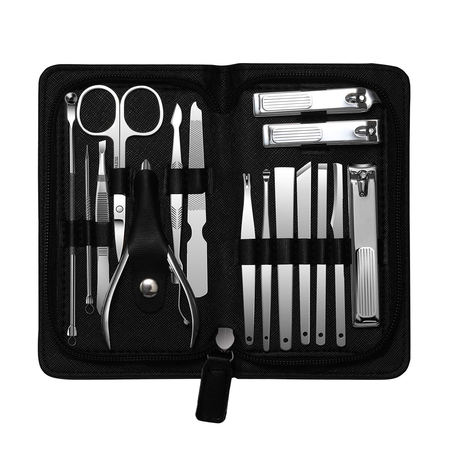 Easkep 16PCS Manicure Set, Pedicure Kit Professional Stainless Steel Tool : Beauty