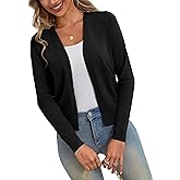 a.Jesdani Shrugs for Women Lightweight 3/4 Sleeve Open Front Red Cropped Cardigan Sweaters